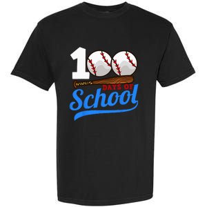 100 Days Of School Baseball 100th Day Garment-Dyed Heavyweight T-Shirt