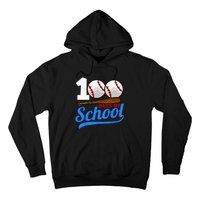 100 Days Of School Baseball 100th Day Hoodie