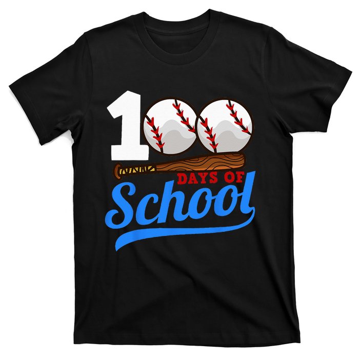 100 Days Of School Baseball 100th Day T-Shirt