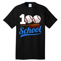 100 Days Of School Baseball 100th Day Tall T-Shirt