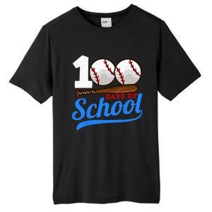 100 Days Of School Baseball 100th Day Tall Fusion ChromaSoft Performance T-Shirt