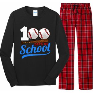 100 Days Of School Baseball 100th Day Long Sleeve Pajama Set