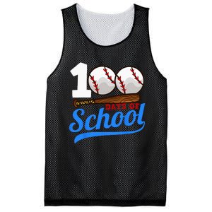 100 Days Of School Baseball 100th Day Mesh Reversible Basketball Jersey Tank