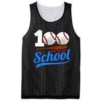 100 Days Of School Baseball 100th Day Mesh Reversible Basketball Jersey Tank