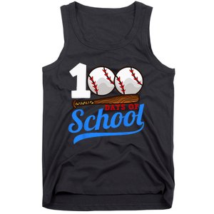 100 Days Of School Baseball 100th Day Tank Top