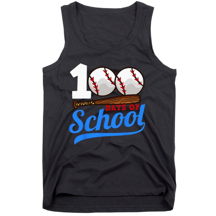 100 Days Of School Baseball 100th Day Tank Top