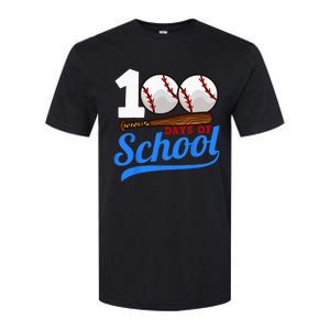 100 Days Of School Baseball 100th Day Softstyle CVC T-Shirt