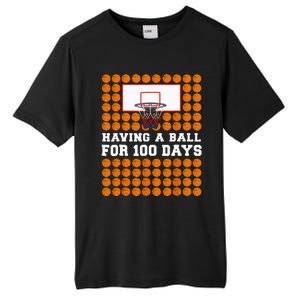 100 Days Of School Basketball 100th Day Balls Tall Fusion ChromaSoft Performance T-Shirt