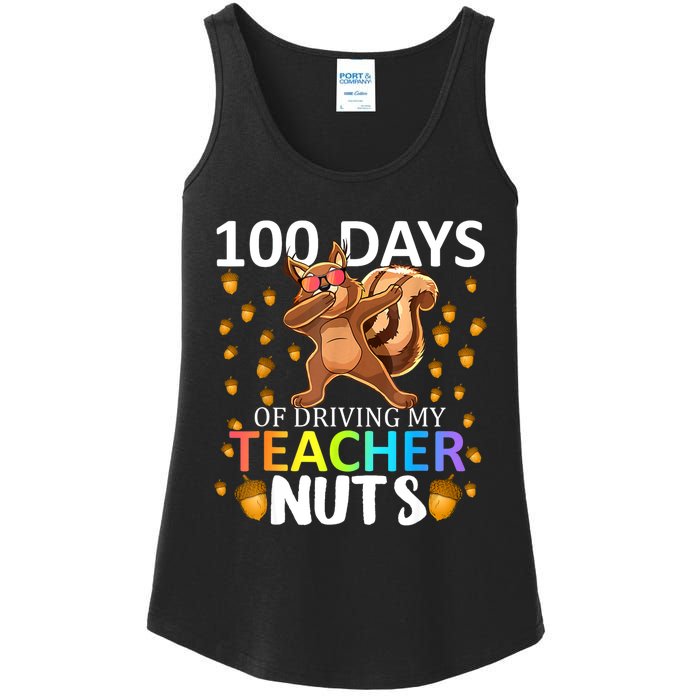 100 Days Of Driving My Teacher Nuts 100th Day Of School Ladies Essential Tank