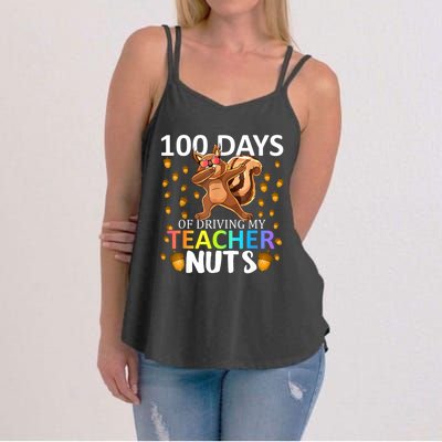 100 Days Of Driving My Teacher Nuts 100th Day Of School Women's Strappy Tank