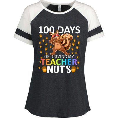 100 Days Of Driving My Teacher Nuts 100th Day Of School Enza Ladies Jersey Colorblock Tee