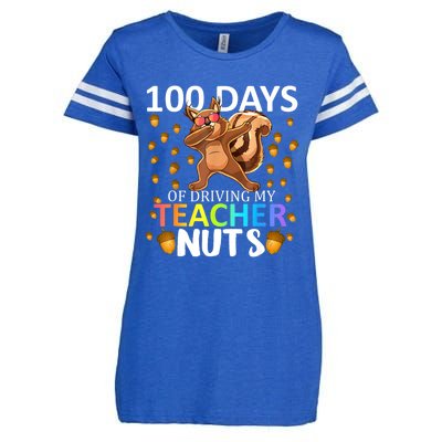 100 Days Of Driving My Teacher Nuts 100th Day Of School Enza Ladies Jersey Football T-Shirt