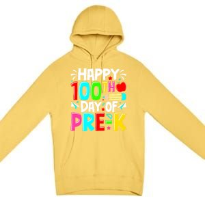 100th Day Of Prek School 100 Days Smarter Teacher Students Premium Pullover Hoodie