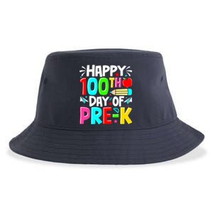 100th Day Of Prek School 100 Days Smarter Teacher Students Sustainable Bucket Hat