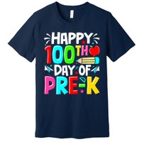 100th Day Of Prek School 100 Days Smarter Teacher Students Premium T-Shirt