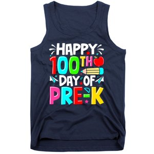 100th Day Of Prek School 100 Days Smarter Teacher Students Tank Top