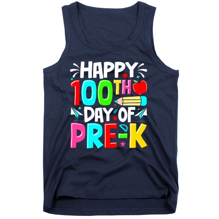 100th Day Of Prek School 100 Days Smarter Teacher Students Tank Top