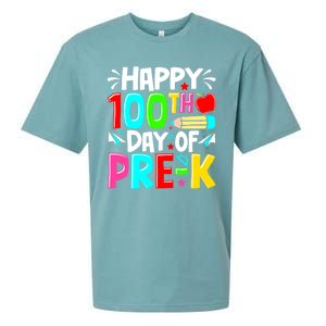 100th Day Of Prek School 100 Days Smarter Teacher Students Sueded Cloud Jersey T-Shirt