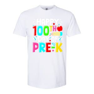 100th Day Of Prek School 100 Days Smarter Teacher Students Softstyle CVC T-Shirt