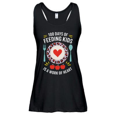 100 Days Of Feeding Is A Work Of Heart ChildrenS Daily Ladies Essential Flowy Tank
