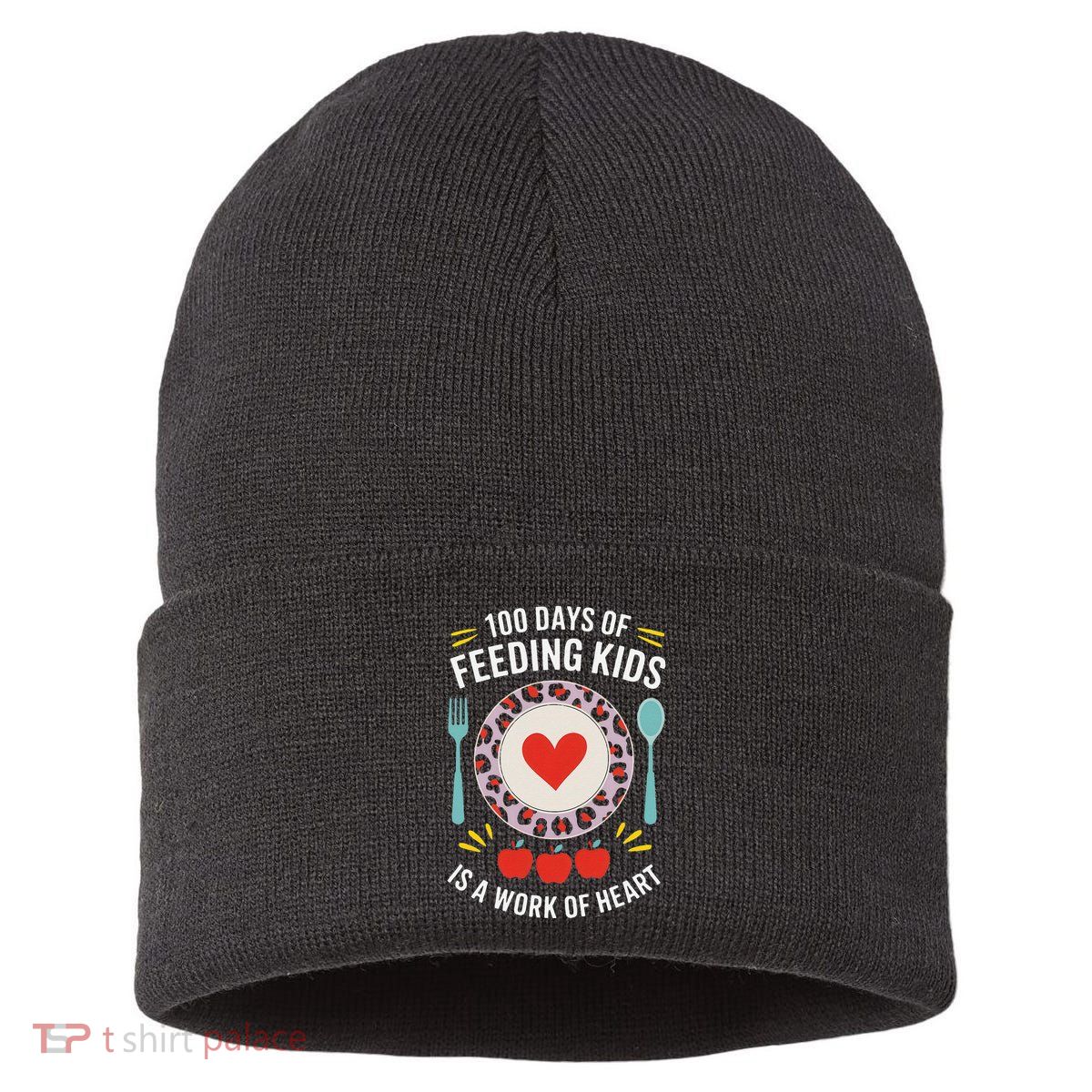 100 Days Of Feeding Is A Work Of Heart ChildrenS Daily Sustainable Knit Beanie