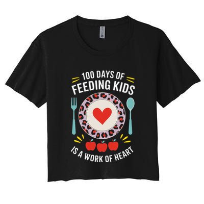 100 Days Of Feeding Is A Work Of Heart ChildrenS Daily Crop Top