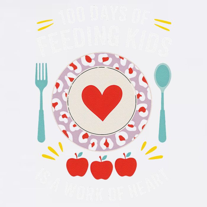 100 Days Of Feeding Is A Work Of Heart ChildrenS Daily Garment-Dyed Sweatshirt