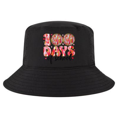 100 Days Of School Retro Disco Ball 100th Day Of School Cool Comfort Performance Bucket Hat