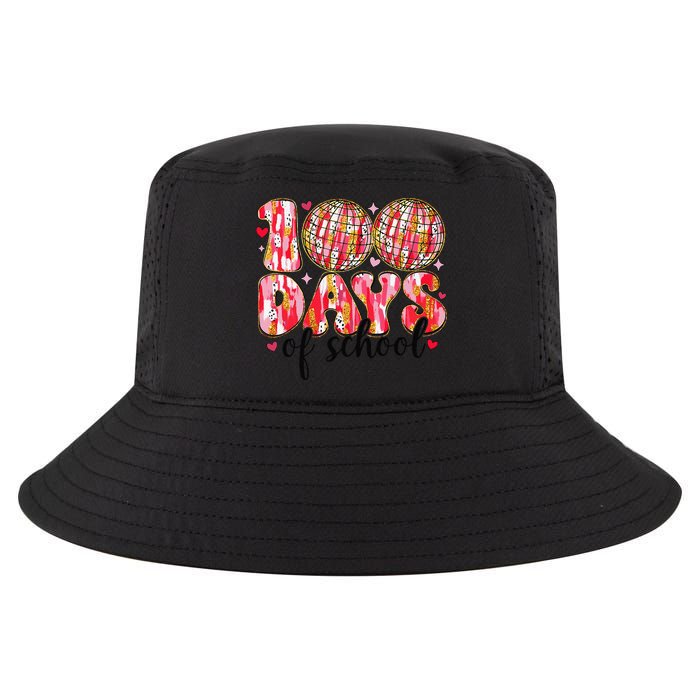 100 Days Of School Retro Disco Ball 100th Day Of School Cool Comfort Performance Bucket Hat