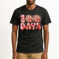 100 Days Of School Retro Disco Ball 100th Day Of School Tall T-Shirt