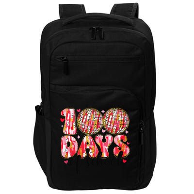 100 Days Of School Retro Disco Ball 100th Day Of School Impact Tech Backpack