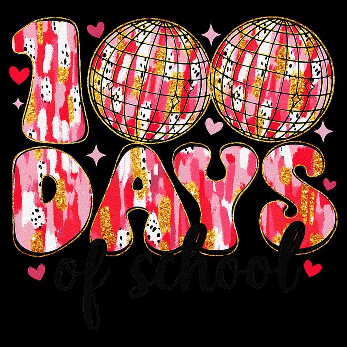 100 Days Of School Retro Disco Ball 100th Day Of School Baby Bodysuit