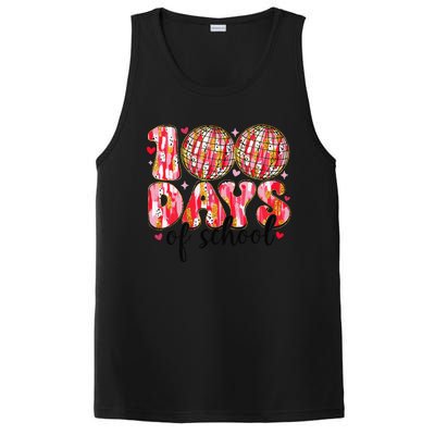 100 Days Of School Retro Disco Ball 100th Day Of School PosiCharge Competitor Tank