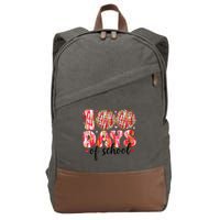 100 Days Of School Retro Disco Ball 100th Day Of School Cotton Canvas Backpack