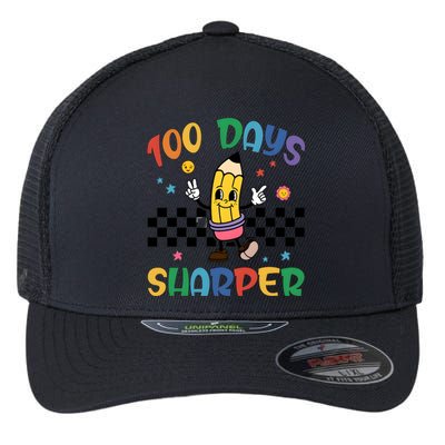 100 Days Of Sharper Cute Back To School Flexfit Unipanel Trucker Cap