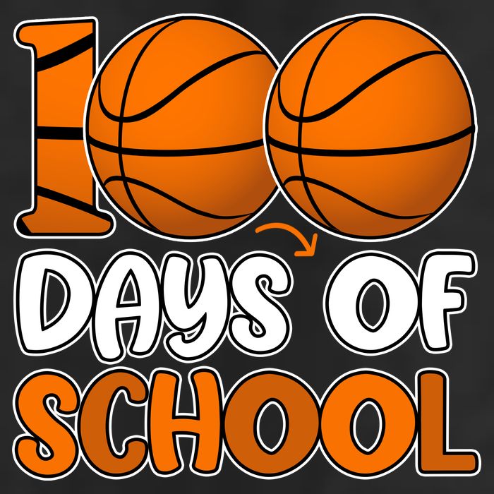 100 Days Of School Basketball Fan Cute 7 Panel Mesh Trucker Snapback Hat
