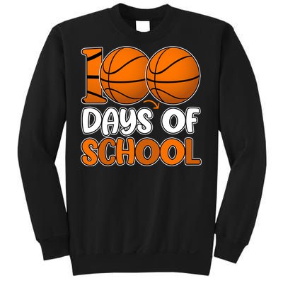 100 Days Of School Basketball Fan Cute Sweatshirt