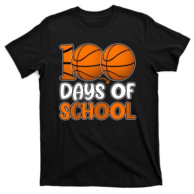 100 Days Of School Basketball Fan Cute T-Shirt