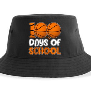 100 Days Of School Basketball Fan Cute Sustainable Bucket Hat