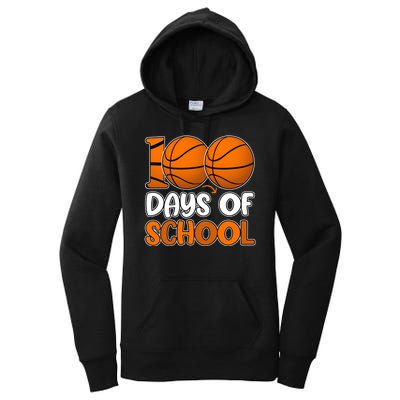 100 Days Of School Basketball Fan Cute Women's Pullover Hoodie