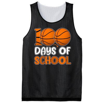 100 Days Of School Basketball Fan Cute Mesh Reversible Basketball Jersey Tank