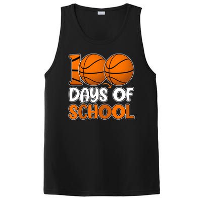 100 Days Of School Basketball Fan Cute PosiCharge Competitor Tank