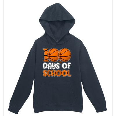 100 Days Of School Basketball Fan Cute Urban Pullover Hoodie