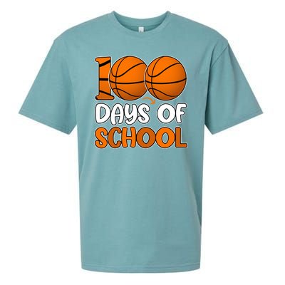 100 Days Of School Basketball Fan Cute Sueded Cloud Jersey T-Shirt