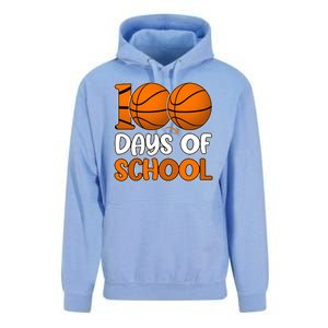 100 Days Of School Basketball Fan Cute Unisex Surf Hoodie