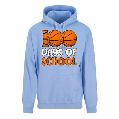 100 Days Of School Basketball Fan Cute Unisex Surf Hoodie