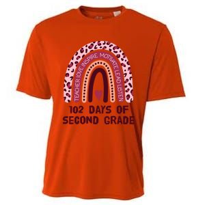 102 Day Of 2Nd Grade Rainbow 102 Day Of Second Grade Gift Cooling Performance Crew T-Shirt