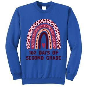 102 Day Of 2Nd Grade Rainbow 102 Day Of Second Grade Gift Sweatshirt