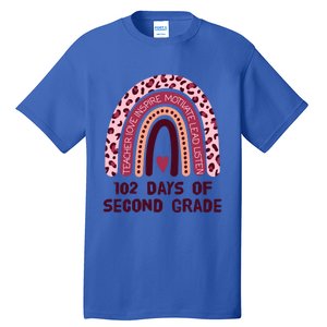 102 Day Of 2Nd Grade Rainbow 102 Day Of Second Grade Gift Tall T-Shirt