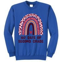 102 Day Of 2Nd Grade Rainbow 102 Day Of Second Grade Gift Tall Sweatshirt